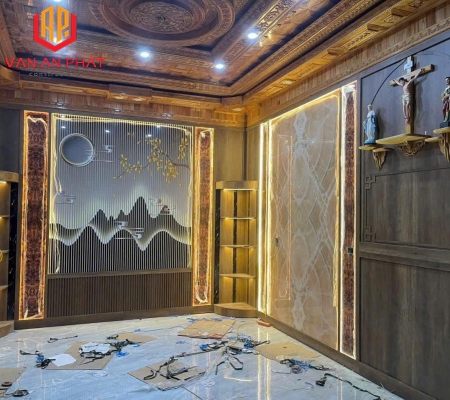 THIẾT KẾ TRÁNG GƯƠNG NHÀ ANH PHÚC 